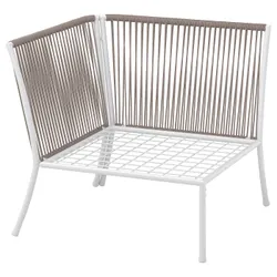 IKEA SEGERÖN(705.108.09) кутова, садова секція, білий/бежевий
