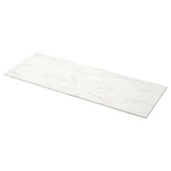 IKEA EKBACKEN (003.356.25) стільниця, імітація білого мармуру / ламінат