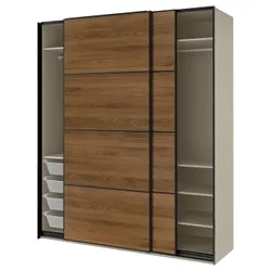 IKEA PAX / MEHAMN(396.086.67) гардероб із розсувними дверима