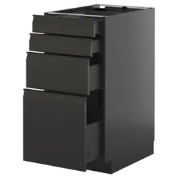 IKEA METOD / KNIVSHULT(095.874.02) Вона st 4fr/4szu, Чарнозарій/upplöv матовий антрацит
