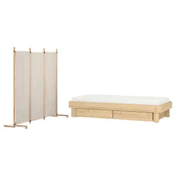 IKEA GLAMBERGET(995.763.57) Меблі для спальні, встановіть 2 шт., Соснове/бежеве обладнання