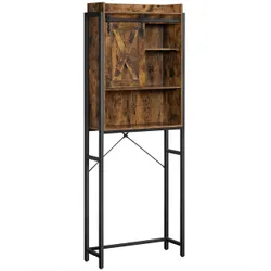 Шафа у ванній кімнаті над коричневим туалетом 171 см