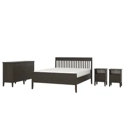 IKEA IDANÄS (994.834.00) Комплект меблів для спальні 4 шт, темно-коричневий