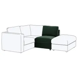 IKEA VIMLE(605.172.60) покриття 1-місної секції, Дюпарп темно-зелений