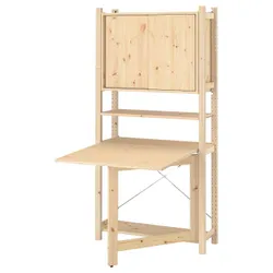 IKEA IVAR(694.695.18) 1 секція/складний стіл/розсувні двері, сосна