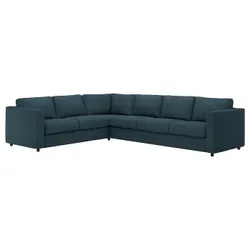 IKEA VIMLE(194.343.57) 5-місний кутовий диван, Хіларед темно-синій