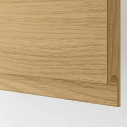 IKEA METOD(395.888.67) Кутовий шафа з каруселі, Czarnoszary/Voxtorp imit. дуб