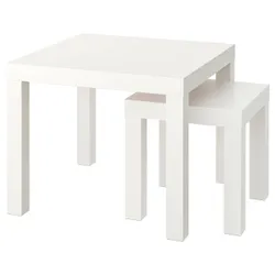 IKEA LACK(594.427.27) набір столів 2 шт., білий