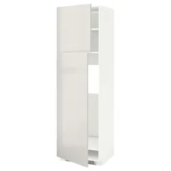 IKEA METOD(794.685.23) 2-камерна висока висота льоду, білий/Ringhult світло-сірий