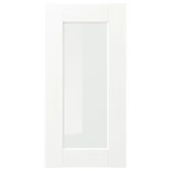 IKEA ENKÖPING(205.057.87) скляні двері, біла імітація дерева