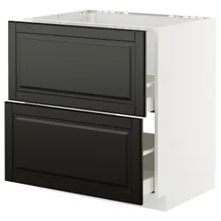IKEA METOD / MAXIMERA(895.790.64) SZ ZL+2FR/2SZU, Biały/Bodbyn Black