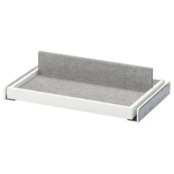 IKEA KOMPLEMENT(493.321.21) висувний лоток з вставкою для взуття, білий / світло-сірий