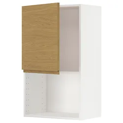 IKEA METOD(395.381.13) шафа для мікрохвильової печі, білий/імітація Воксторпа дуб