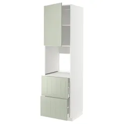 IKEA METOD / MAXIMERA(594.866.17) w sz n пиріг dr/2fr/2w szu, білий/Stensund світло-зелений