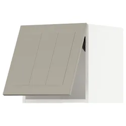 IKEA METOD (094.077.74) горизонтальна шафа з кнопкою відкриття, білий / Stensund beige