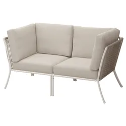 IKEA SEGERÖN(295.777.51) Диван на 2 людини, зовні, білий/бежевий/frösön/duvholmen бежевий