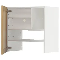 IKEA METOD(795.093.83) шафа з витяжкою та полицею/дверями, білий/Дуб Форсбака
