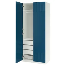 IKEA PAX / FYRUDDEN(295.816.11) Комбінація гардеробу, білий/синій
