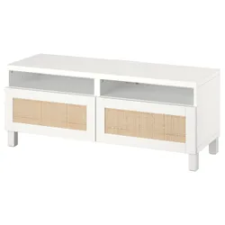 IKEA BESTÅ(394.358.79) Тумба під телевізор з ящиками, білий/Студсвікен/Стуббарп білий