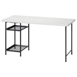 IKEA LAGKAPTEN / SPÄND(995.637.84) стіл, білий/чорний