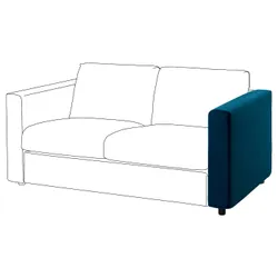 IKEA VIMLE(994.335.56) підлокітник, Дюпарп темно-зелено-синій