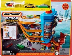 Набір для гаража MATCHBOX TRANSPORT CENTER з 3 машинками HXL47