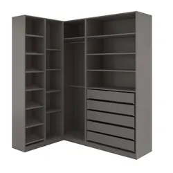 IKEA PAX(894.321.66) кутова шафа, темно-сірий