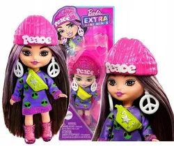 Лялька Барбі Екстра Міні Міні з каштановим волоссям HLN46