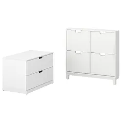 IKEA STÄLL / NORDLI(395.279.30) Меблі залу, набір 2 шт., білий