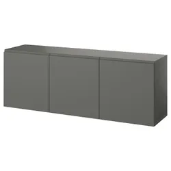IKEA BESTÅ(095.081.17) комбінація навісної шафи, темно-сірий/Västerviken темно-сірий