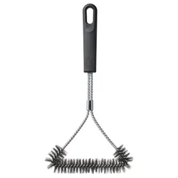 IKEA GRILLTIDER(506.143.94) щітка для чищення гриля, нержавіюча сталь/чорний