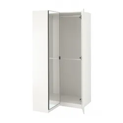 IKEA PAX / FARDAL/ÅHEIM(793.361.51) кутова шафа, глянцевий білий/дзеркало