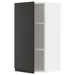 IKEA METOD(594.936.89) навісна шафа з полицями, білий/Upplöv матовий антрацит