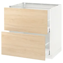 IKEA METOD / MAXIMERA(392.158.39) sz stj 2fr / 2in szu, білий / Askersund світлий попелястий малюнок