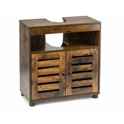 Шафа, що стоїть під стилем лофту раковини