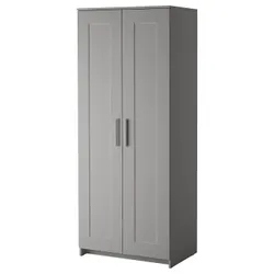 IKEA BRIMNES(906.028.03) гардероб 2 двері, сірий
