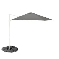 IKEA HÖGÖN / IGGÖN(295.762.28) парасолька, висить з основою, сірий/темно -сірий