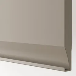 IKEA METOD(195.846.34) Кутовий шафа з каруселі, Білий/upplöv матовий темний бежевий
