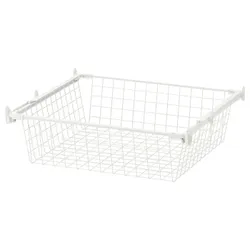 IKEA HJÄLPA(292.134.64) дротяний кошик з висувною напрямною, білий
