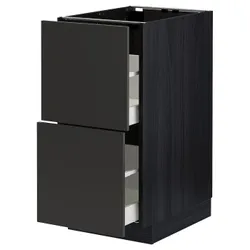 IKEA METOD / MAXIMERA(394.983.72) sz stj 2fr/2w sz, чорний/матовий антрацит Nickebo
