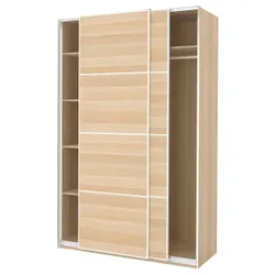 IKEA PAX / MEHAMN(894.297.91) гардероб, 2 сторони білий морений дуб