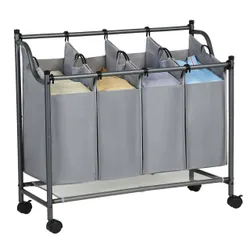 Мобільний миття кошика 140 л світло-сірих