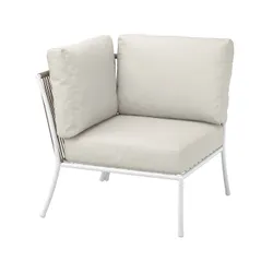 IKEA SEGERÖN(196.135.18) Кут з подушкою, Зовнішній білий/бежевий/frösön/duvholmen бежевий