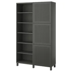IKEA BESTÅ(995.081.51) комбінація з дверима, темно-сірий/Мертвікен темно-сірий