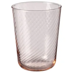 IKEA KLIPPLAX(705.967.75) скляний, рожевий смугастий
