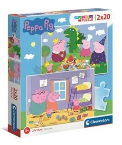 Пазл 2x20 Супер кольорова Свинка Пеппа