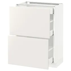 IKEA METOD / MAXIMERA(490.517.19) 2-дверний / 3-місний, білий / Veddinge білий