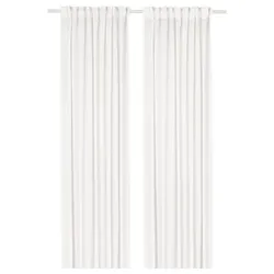 IKEA STENFRÖ(505.621.25) Штори, 2 шт., білий/на стрічці
