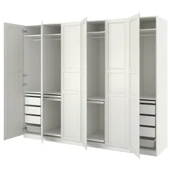 IKEA PAX / TYSSEDAL(794.780.89) комбінований гардероб, білий / білий