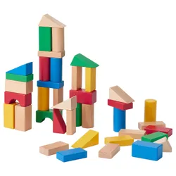 IKEA UNDERHÅLLA(005.066.84) набір блоків 40 шт., різнокольоровий
